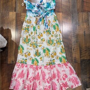 FARM Rio Colorful Tropical Print Maxi Dress